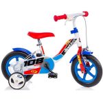 Bicicleta 10'' cu maner pentru parinti 108 Albastru - Dino Bikes