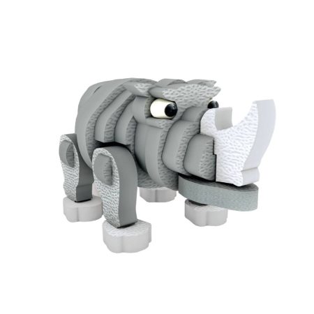 Madmat Zoo Puzzle 3D Rino Mic - Mandelli